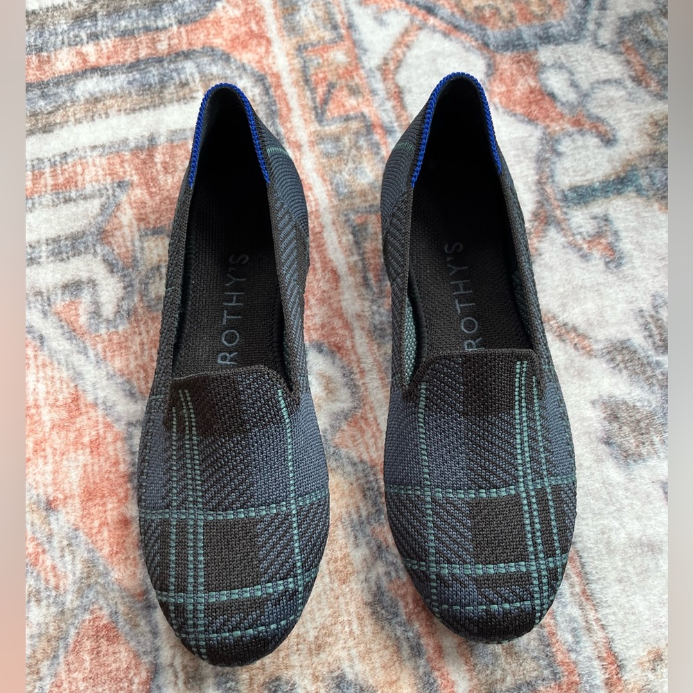 Rothy’s Pine Plaid Loafers